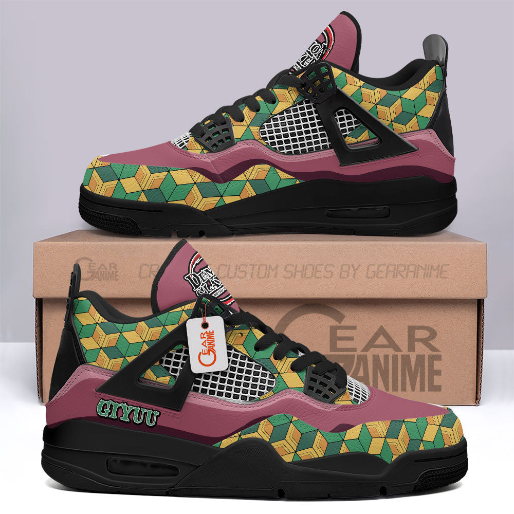 Giyu Tomioka J4 Sneakers Anime Personalized Shoes MN2903 - Gear Anime