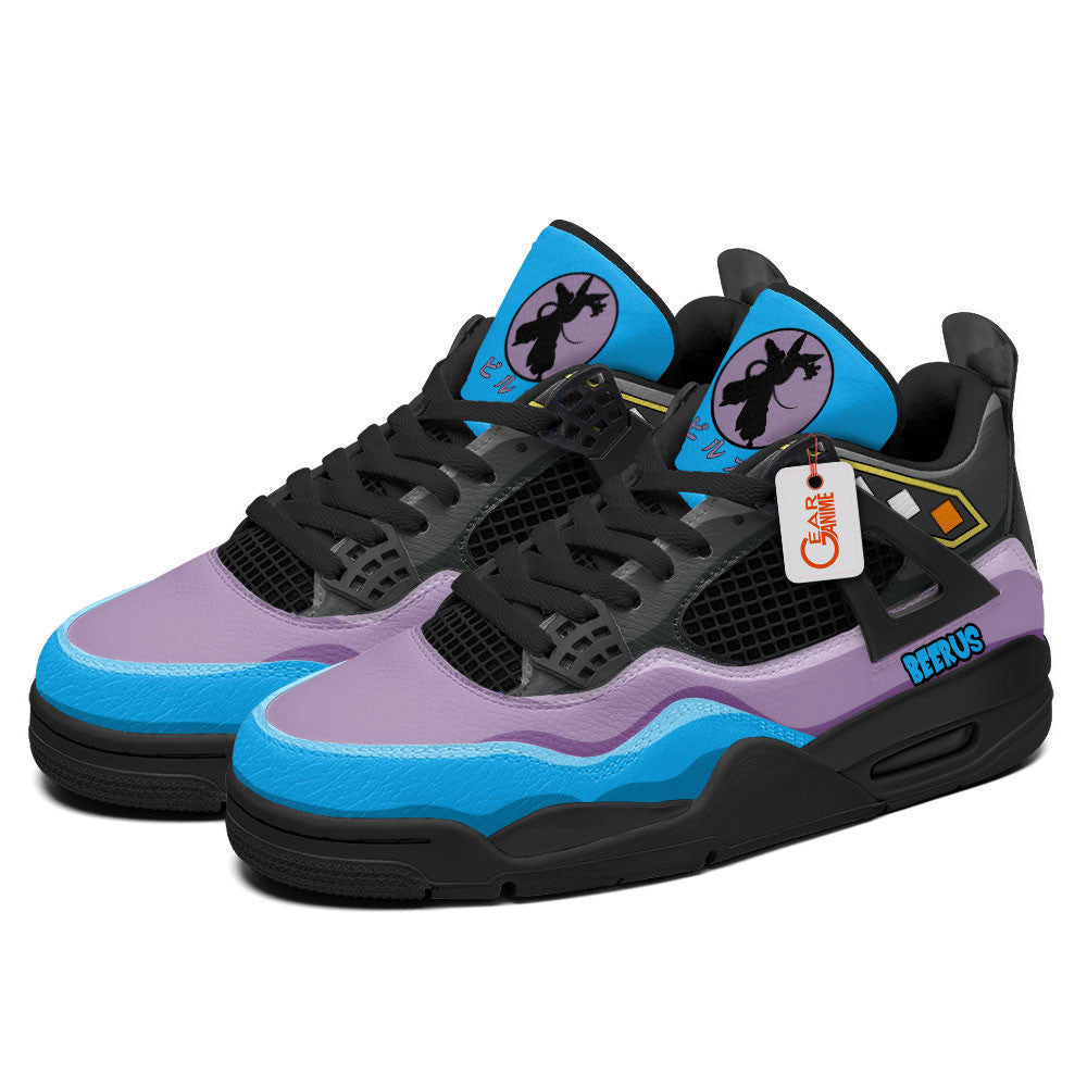 Beerus J4 Sneakers - Custom Anime Design
