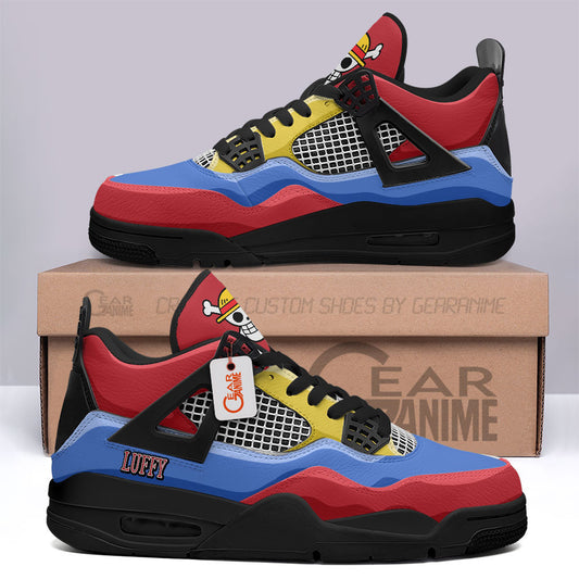 Monkey D Luffy J4 Sneakers Anime Personalized Shoes MN2903 - Gear Anime