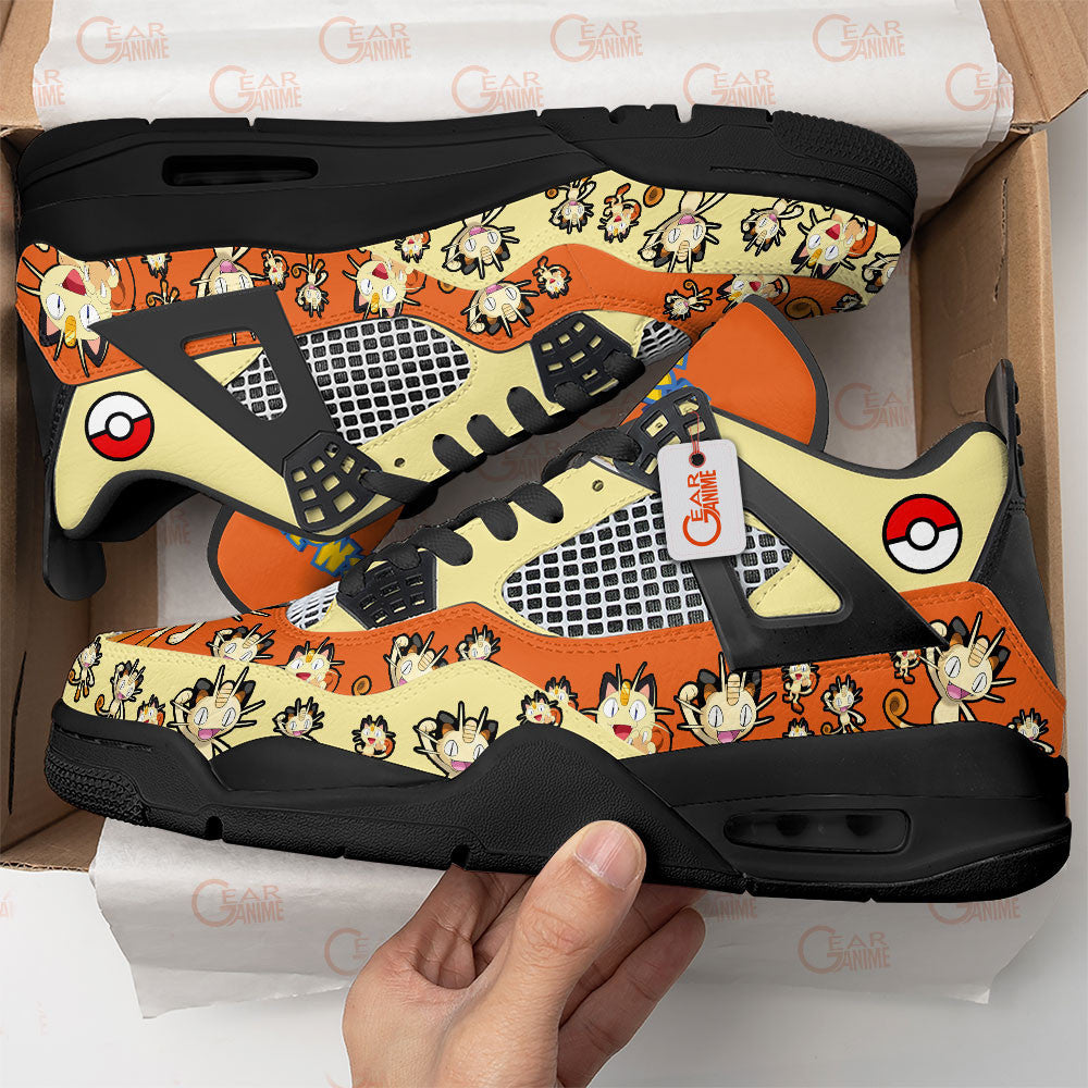Pokemon Meowth J4 Sneakers Custom Anime Shoes MN3103 - Gear Anime