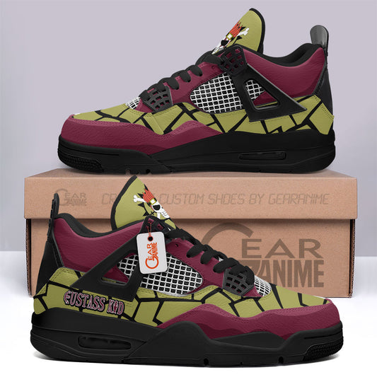 Eustass Kid J4 Sneakers Anime Personalized Shoes MN2903 - Gear Anime