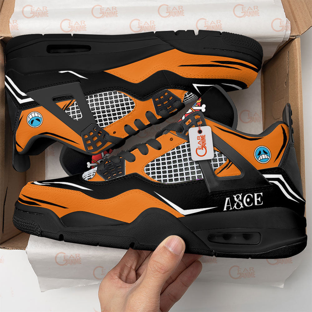 Portgas D. Ace Sneakers Anime Personalized Shoes MV1204 - Gear Anime