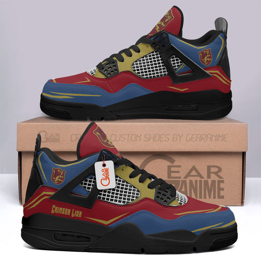 Crimson Lion Sneakers Anime Personalized Shoes MV1204 - Gear Anime