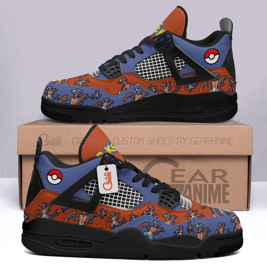 Pokemon Garchomp J4 Sneakers Custom Anime Shoes MN3103 - Gear Anime