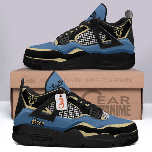 Grey Magic Knight Sneakers Anime Personalized Shoes MN2903 - Gear Anime