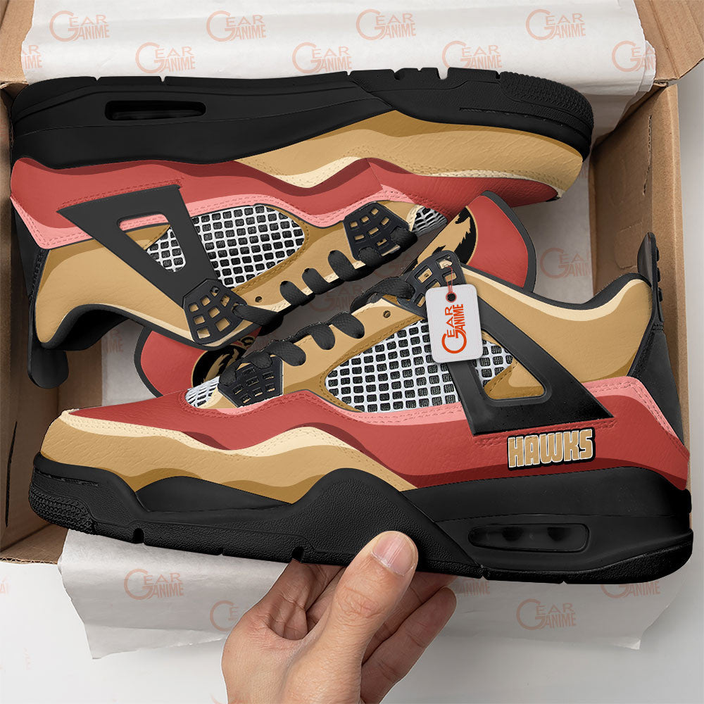 Hawks J4 Sneakers MHA Anime Personalized Shoes MN2903 - Gear Anime