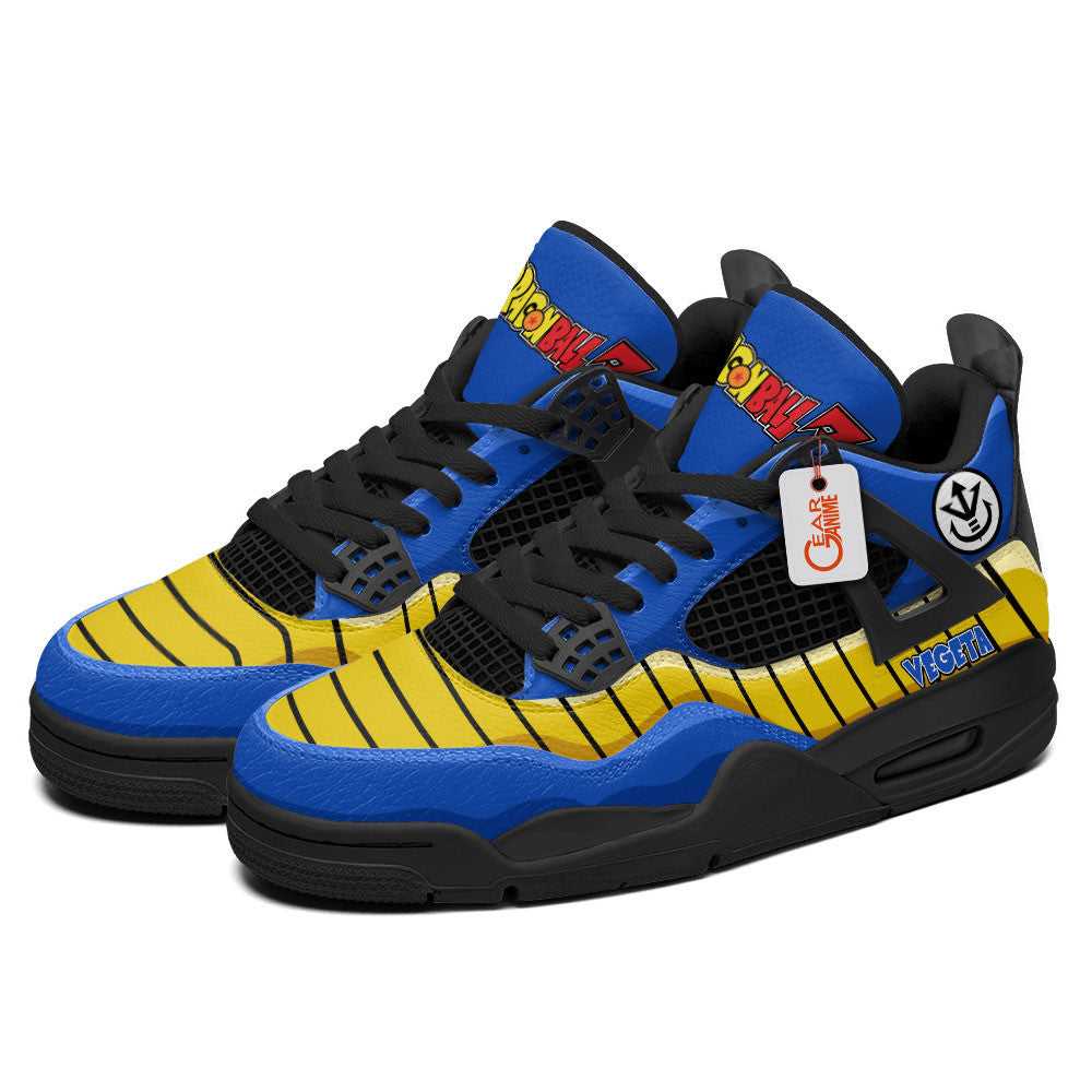 Vegeta J4 Sneakers - Custom Anime Design