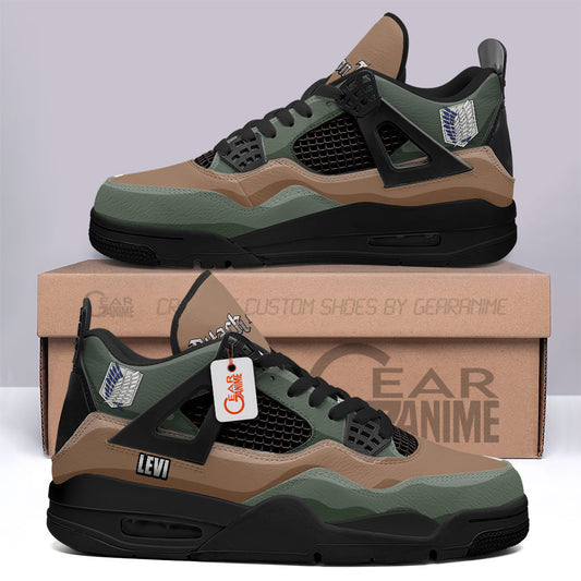Levi Ackerman Anime Sneakers Custom Personalized Shoes MN2903 - Gear Anime