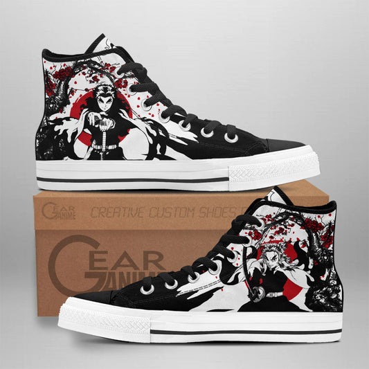 Kyojuro Rengoku Classic High-Top Sneakers - Custom Anime Design