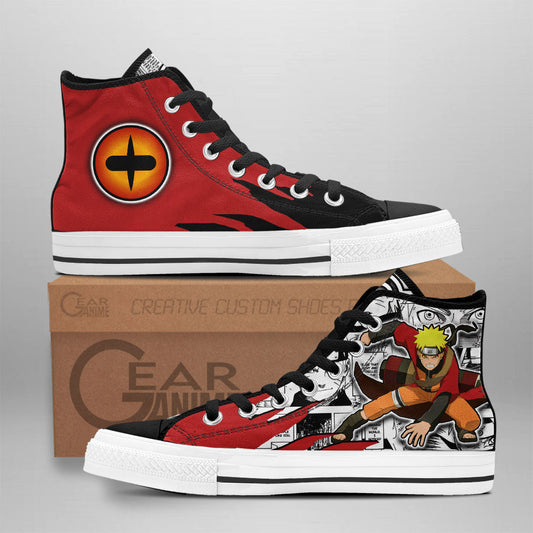 Uzumaki Sage High-Top Shoes Anime Custom