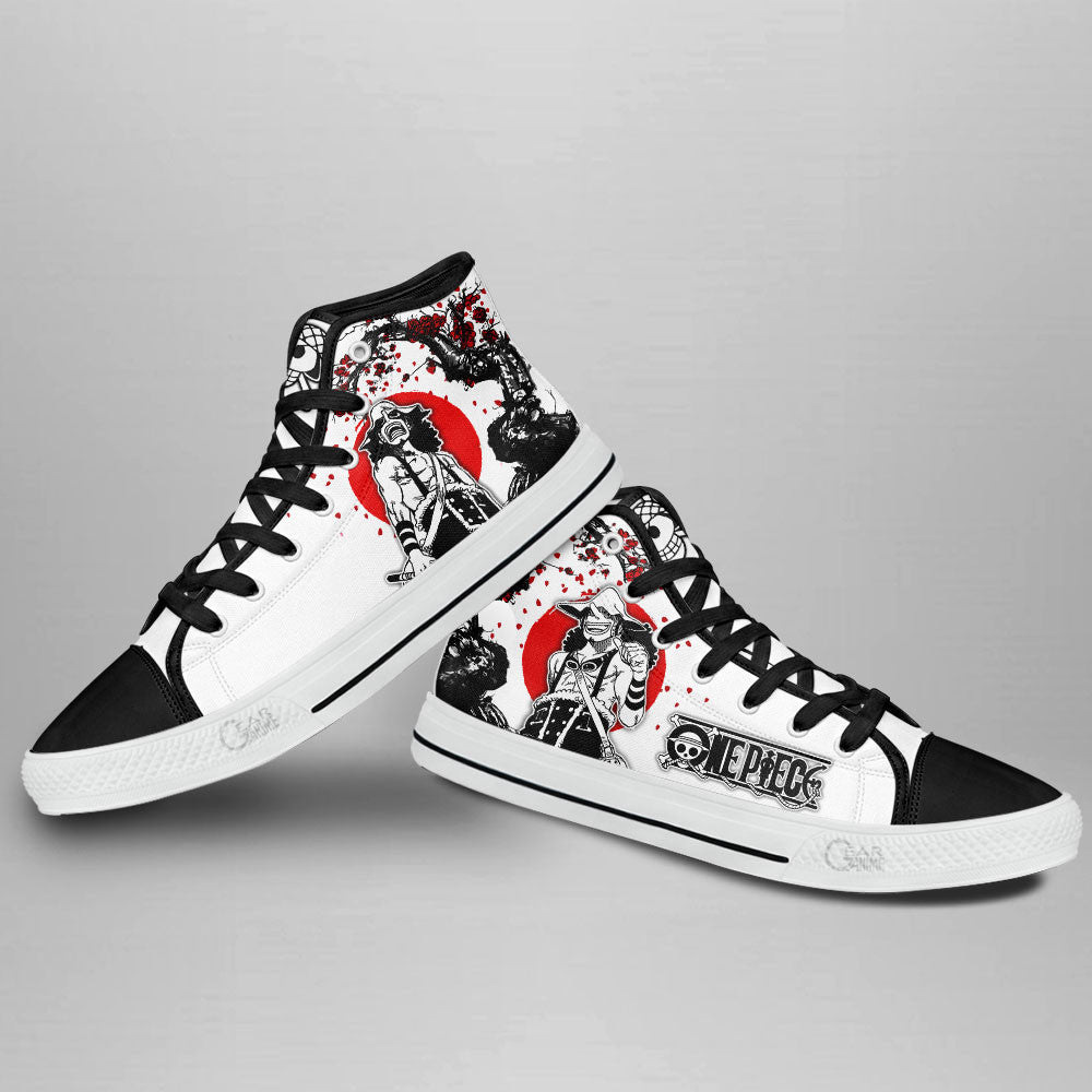 Usopp Classic High-Top Sneakers - Custom Anime Design