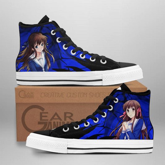 Fruit Basket Tooru Honda High Top Shoes Custom Anime Sneakers - 1 - GearAnime