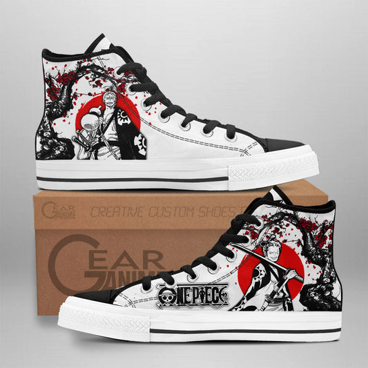 Zoro Wano Arc High-Top Shoes Anime Custom