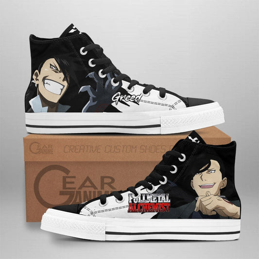 Greed High Top Shoes Custom Anime Sneakers - 1 - GearAnime
