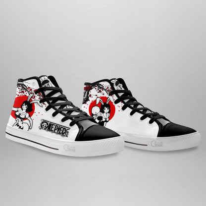 Carrot Classic High-Top Sneakers - Custom Anime Design