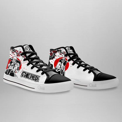 Usopp Classic High-Top Sneakers - Custom Anime Design