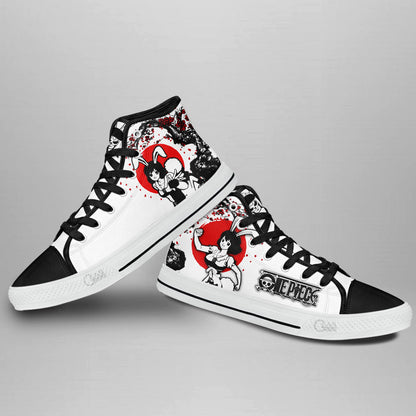 Carrot Classic High-Top Sneakers - Custom Anime Design