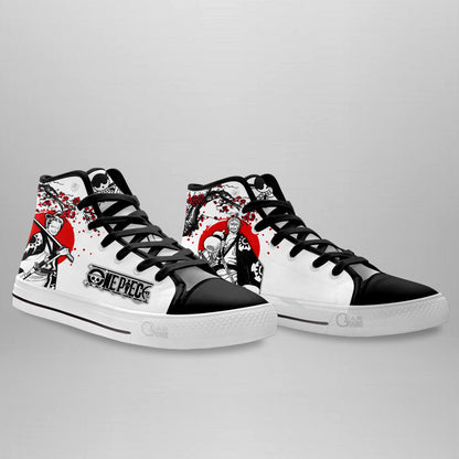 Zoro Wano Arc Classic High-Top Sneakers - Custom Anime Design