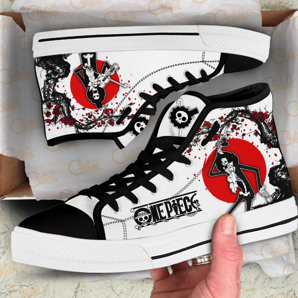 Brook Classic High-Top Sneakers - Custom Anime Design