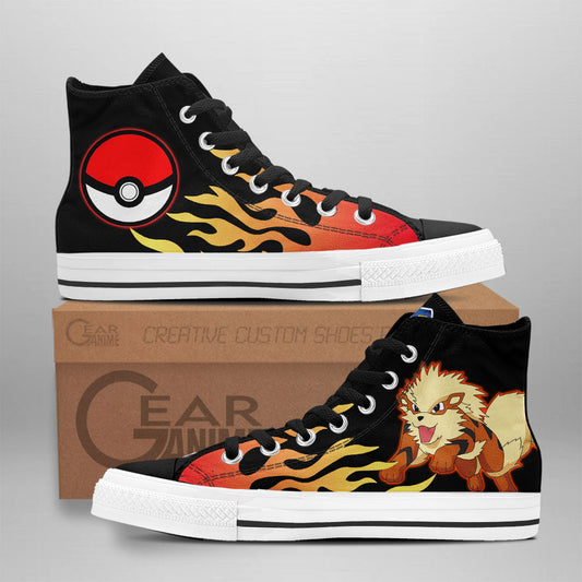 Arcanine High-Top Shoes Anime Custom