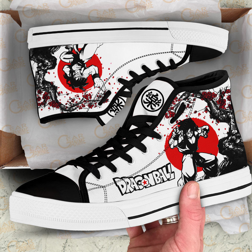 Yamcha Classic High-Top Sneakers - Custom Anime Design