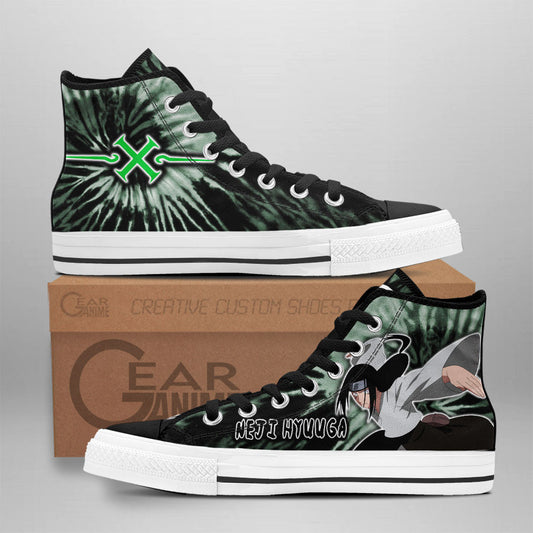 Neji Hyuuga Classic High-Top Sneakers - Custom Anime Design