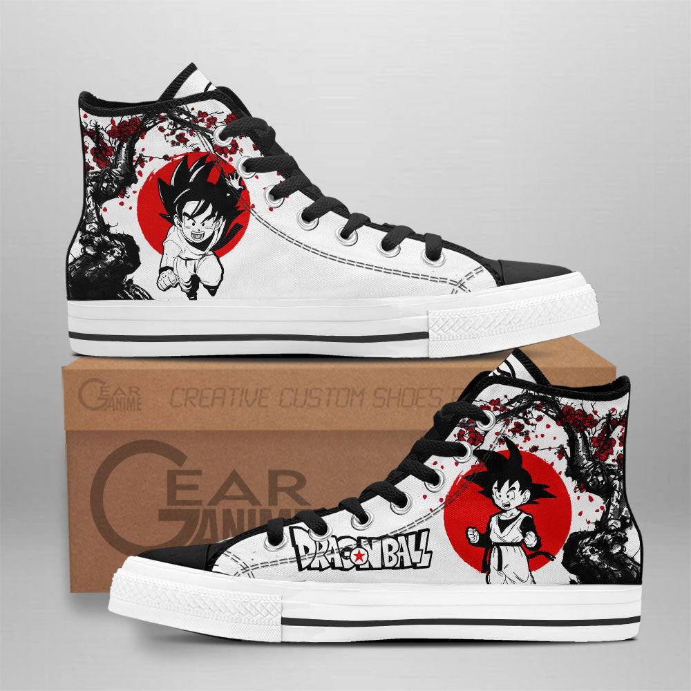 Goten Classic High-Top Sneakers - Custom Anime Design