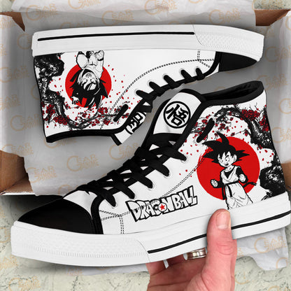 Goten Classic High-Top Sneakers - Custom Anime Design