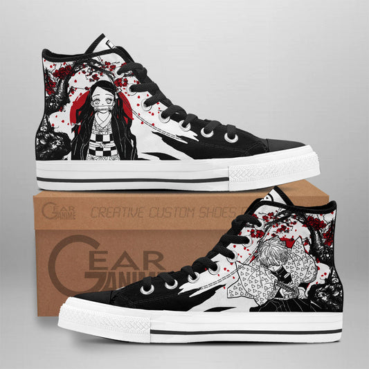 Zenit and Nezu High-Top Shoes Anime Custom