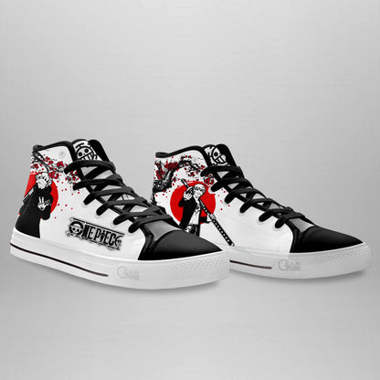 Trafalgar Law Classic High-Top Sneakers - Custom Anime Design