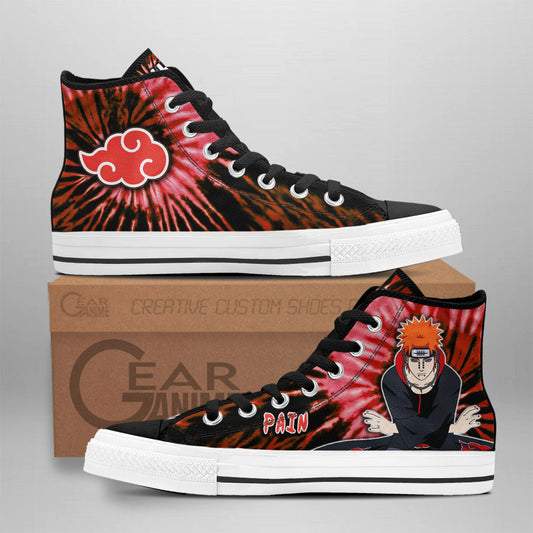 Pain Classic High-Top Sneakers - Custom Anime Design