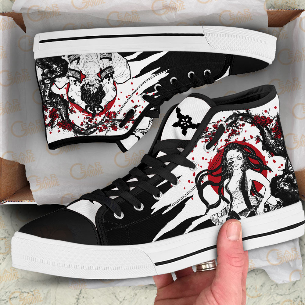 Gyutaro and Daki High-Top Shoes Anime Custom