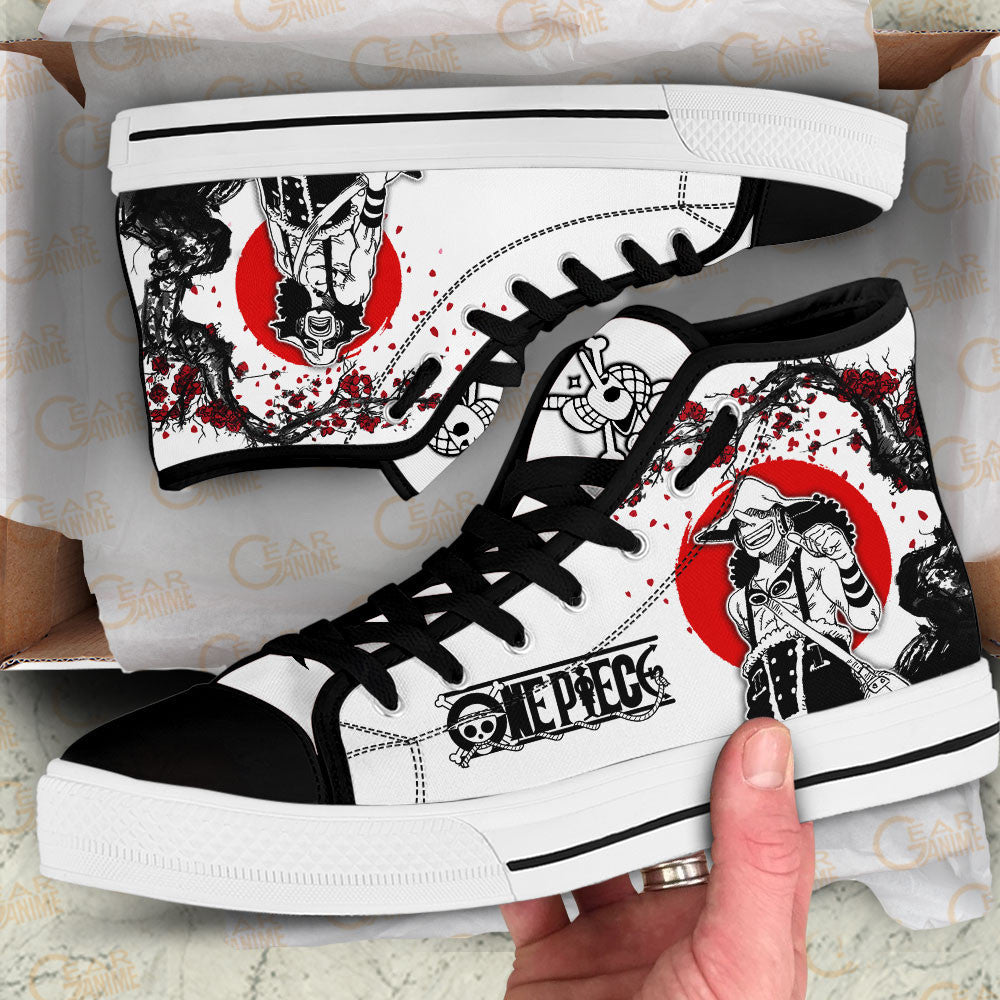 Usopp Classic High-Top Sneakers - Custom Anime Design