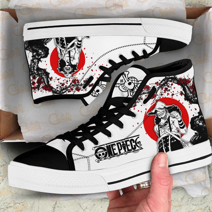 Usopp Classic High-Top Sneakers - Custom Anime Design