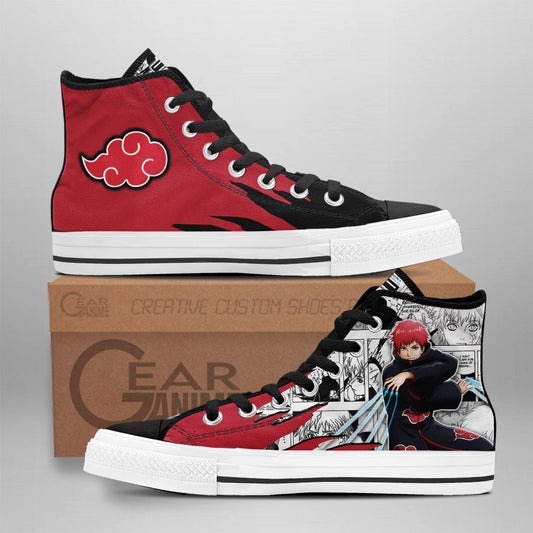 Sasori Classic High-Top Sneakers - Custom Anime Design