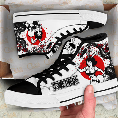 Carrot Classic High-Top Sneakers - Custom Anime Design