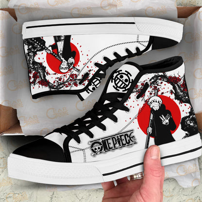 Trafalgar Law Classic High-Top Sneakers - Custom Anime Design