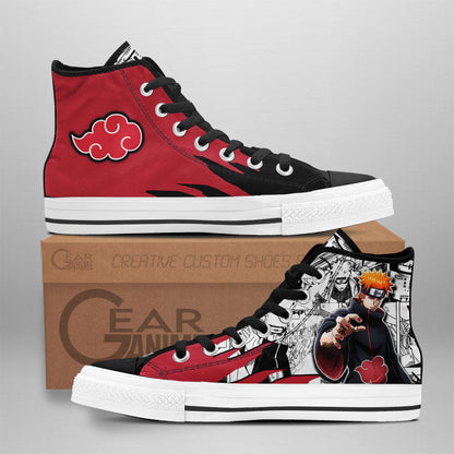 Pain High-Top Shoes Anime Custom