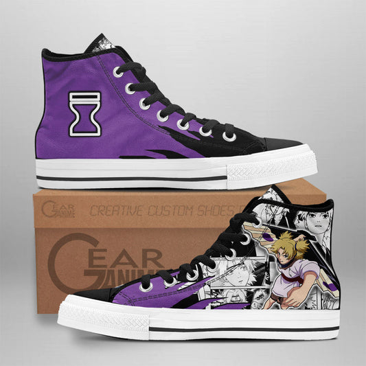 Temari High-Top Shoes Anime Custom