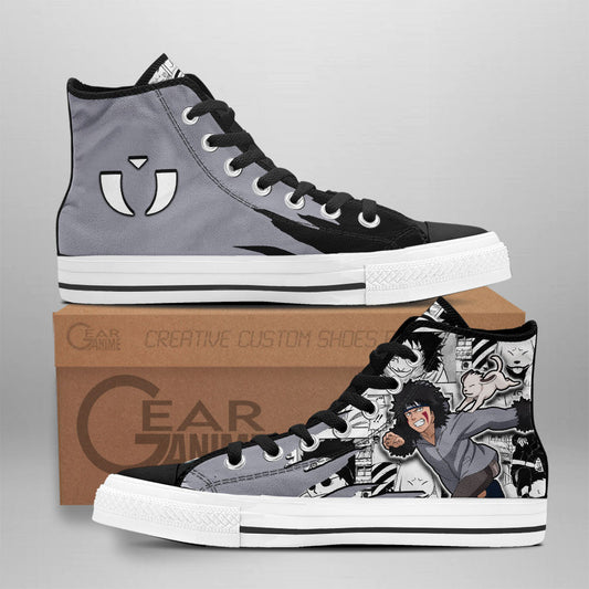 Kiba Inuzuka Classic High-Top Sneakers - Custom Anime Design