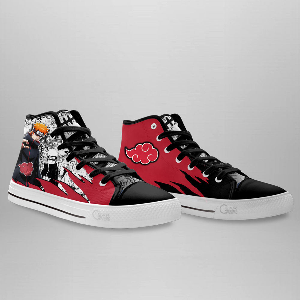 Pain High-Top Shoes Anime Custom