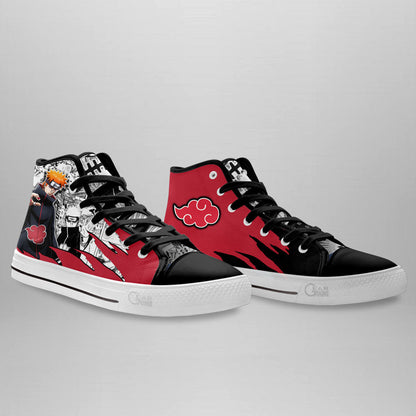 Pain High-Top Shoes Anime Custom