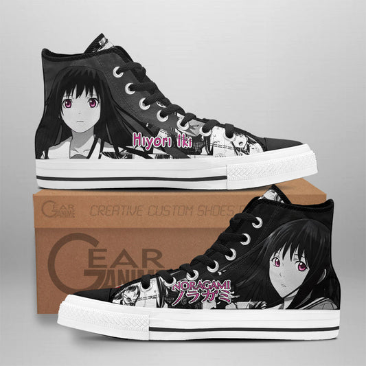 Hiyori Iki Classic High-Top Sneakers - Custom Anime Design