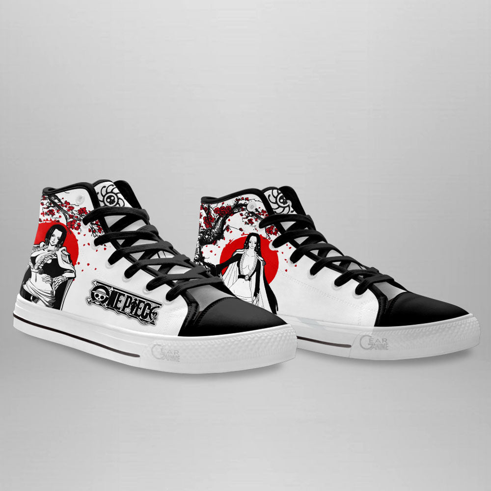 Boa Hancock Classic High-Top Sneakers - Custom Anime Design