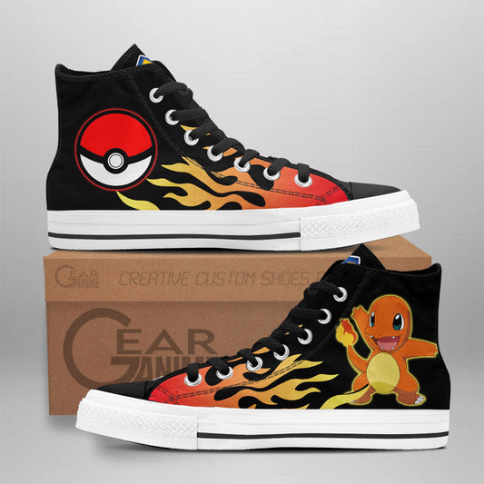 Charmander High-Top Shoes Anime Custom