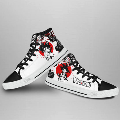 Goten Classic High-Top Sneakers - Custom Anime Design