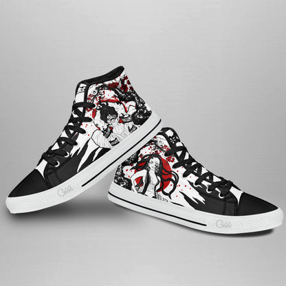 Gyutaro and Daki High-Top Shoes Anime Custom
