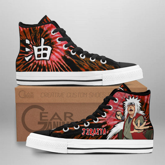 Jiraiya Classic High-Top Sneakers - Custom Anime Design