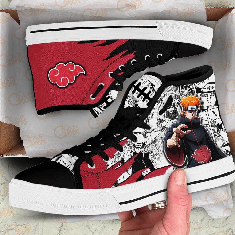 Pain High-Top Shoes Anime Custom