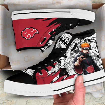 Pain High-Top Shoes Anime Custom